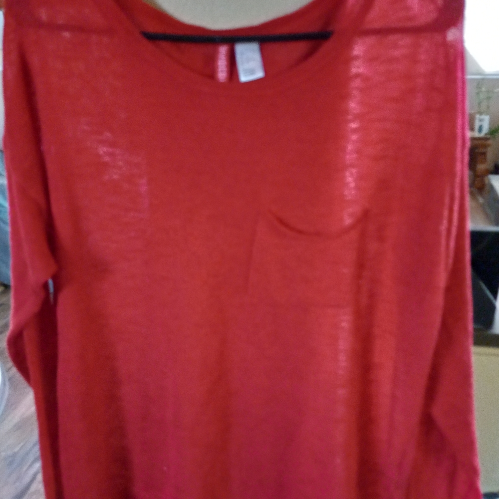 Lightweight red sweater